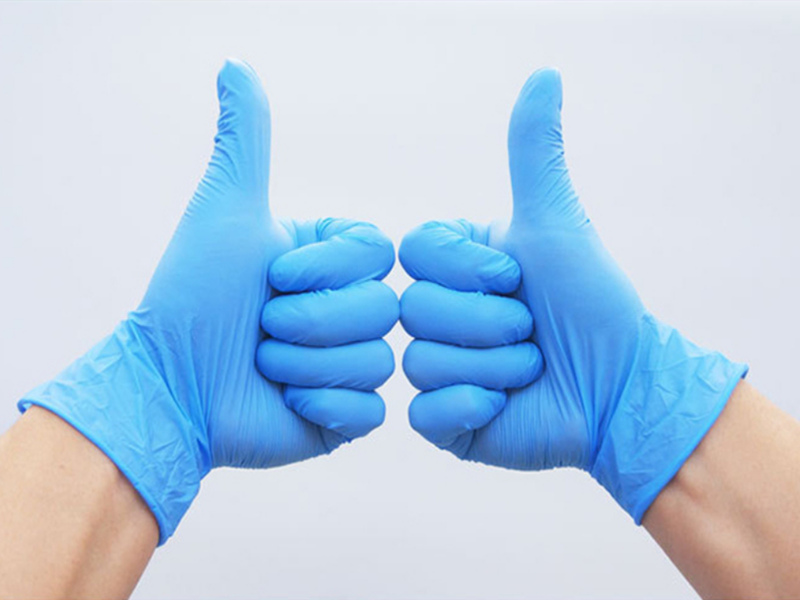 Large size Disposable Nitrile Protective Work Gloves