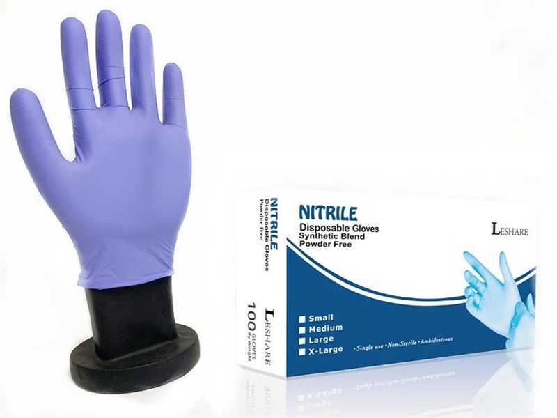 Disposable Synthetic Nitrile Blend Gloves in China