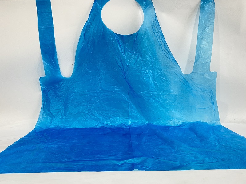 2023 China Manufacturer New Products Blue PE Apron Waterproof And Oil Resistant For Widely Use