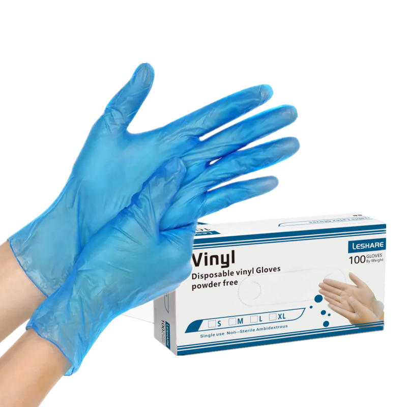 Blue Vinyl Gloves