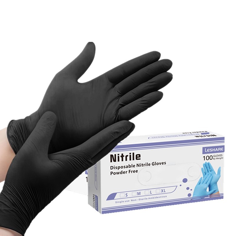 Black Nitrile Gloves