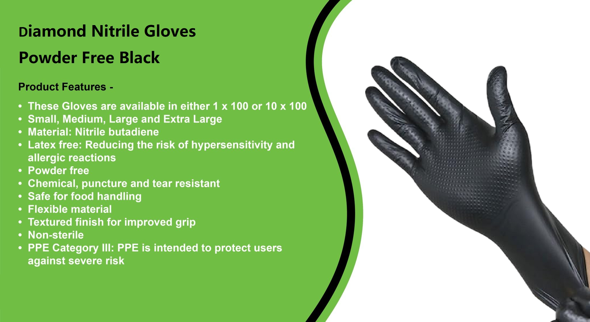 Diamond Nitrile Gloves