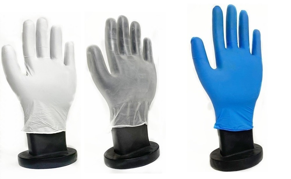Compare nitrile gloves, vinyl gloves and latex gloves